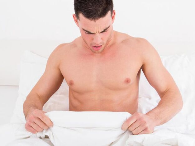 The man discovered unpleasant symptoms
