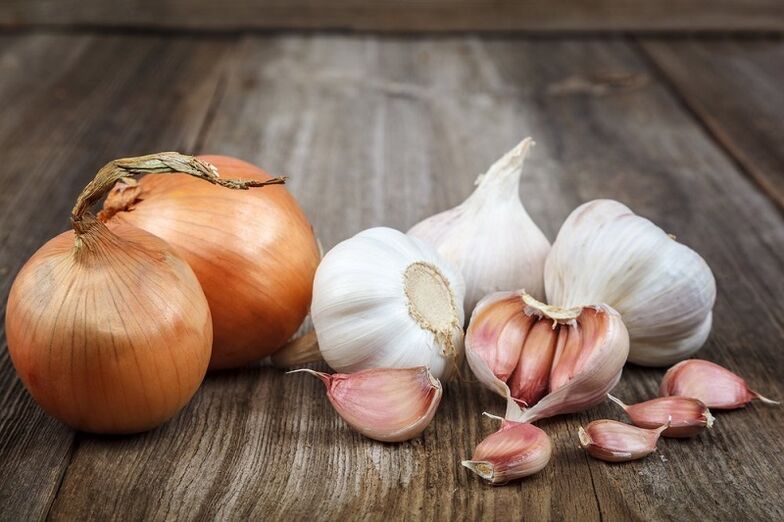 onions and garlic to increase potency